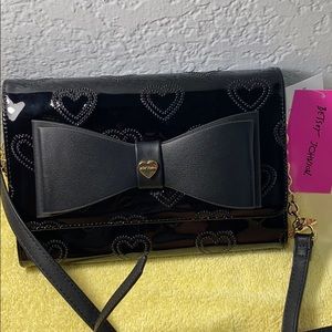 Betsy Johnson crossbody hearts